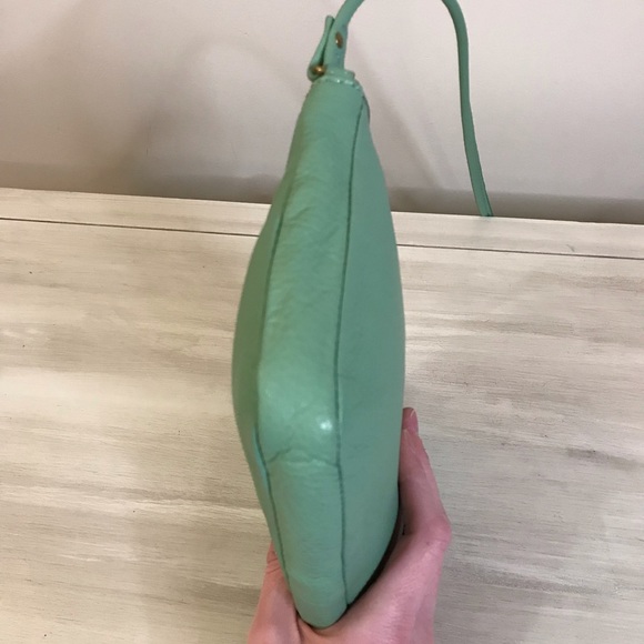 Fossil Elise Leather Crossbody Purse, Mint Green - Picture 9 of 12